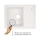 Кухонна мийка Lidz 620x435/200 WHI-01 (LIDZWHI01620435200) - зображення 3