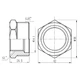 Футорка SD Forte 1" 1/4х1" ЗВ SF3743225 - зображення 2