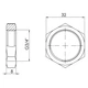 Контргайка латунна Thermo Alliance Forte 3/4" В, нікельована - зображення 2