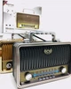Аккумуляторный радиоприёмник колонка Kemai Retro (MD-1909BT) с Bluetooth и USB Gold - изображение 4