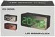 Годинник настільний LED DS-3658L з яскравим зеленим підсвічуванням black - зображення 2