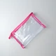 Прозрачная косметичка трапеция 23x18x5 см (Розовый) - изображение 2