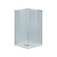 Набір Lidz душова кабіна Wawel SC80x80.SAT.LOW.FR, скло Frost 4 мм + піддон Mazur - зображення 1