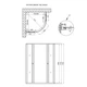 Душова кабіна Lidz Wieza SC80x80.SAT.MID.L, скло Linie 4 мм без піддону (SR205100) - зображення 2