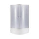 Lidz Latwa SC80x80.SAT.HIGH.GR Душевая кабина полукруглая, стекло тон. 4 мм + Lidz Душевой поддон KAPIELKA ST80x80x41, с панелью - изображение 1
