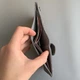 Кожаный унисекс кошелек Compact+ Серый с тиснением рептилия - изображение 3