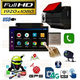 Видеорегистратор 3" 4G Sim GPS WIFI Android Bluetooth Hand Free Full HD DVR K11 Plus с камерой заднего вида - изображение 1