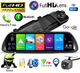 Відеореєстратор дзеркало 10" сенсор Full HD 4G SIM Android GPS Wi-Fi Bluetooth FM-трансмітер з камерою заднього огляду AMR-810 - изображение 1
