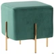Пуф Ritz Green/Golden Chrom 456*400 Сталь/Текстиль, колір золото/зелений AMF - зображення 1