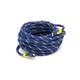Кабель HDMI-HDMI 10m v1.4 OD-8.0mm Blue/Gold -yellow - зображення 1