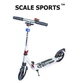 Двухколесный самокат Scale Sports SS-07 Белый (USA) LED-фонарик - зображення 1