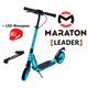 Самокат Maraton LEADER Бірюзовий + LED-ліхтарик (2021) - зображення 1