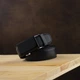 Ремень мужской из натуральной кожи Vintage leather-20312 115 см Черный - изображение 8