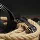 Ремень мужской с пряжкой уголки Vintage 20262 Черный - изображение 7