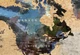 Картина на холсте карта мира бежевый world map 60х110 см - изображение 3