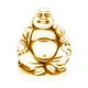 Статуэтка Netsuke Нэцкэ Хотэй сидящий Гипс 4.2x3.5x3.7 см Бежевый (00671) - изображение 1