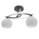 Люстра потолочная на 2 плафона LK-657S/2 E27 CH/BK Brille 23-762 - изображение 1