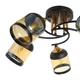 Люстра на 5 плафонов черная с золотым LK-706S/5 E27 BK+FG Brille 24-542 - изображение 3