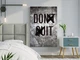 Картина на холсте don`t quit do it выхода нет сделай это 20х30 см - изображение 1
