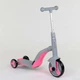 Самокат 3в1 JT 90601 Best Scooter, самокат-велобег-велосипед, свет, 8 мелодий, колёса PU, переднее колесо d=20см, задние d=11см - изображение 3