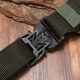 Ремінь тактичний Assault Belt YD888 з магнітною пряжкою 140 см Dark Green - зображення 3