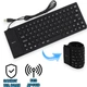 Клавіатура провідна KEYBOARD X3 Чорна ігрова водонепроникна силіконова з російською розкладкою для ПК та ноутбука - зображення 1