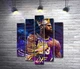 Модульная картина Баскетболіст Леброн Джеймс (LeBron James) - король Лос-Анджелеса 100x125 см Модуль №4 (000111) - зображення 1