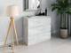 Комод на 3 ящика Moreli T-214 Ш 800 / В 755 / Г 400 Бетон - изображение 1