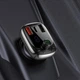 FM модулятор АЗУ Baseus S-13 Bluetooth FM Launcher 2,4 A 2USB + Type-C black (CCTM-B01) - изображение 6