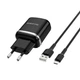 Сетевое зарядное устройство Borofone BA36A USB QC Micro чёрный - изображение 1