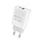 Сетевое зарядное устройство Hoco C80A USB/ Type-C QC PD белое - изображение 6