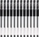 Упаковка гелевих ручок Baoke 0.5 мм Чорна 12 шт. (PC880D/F-black) - зображення 1