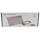 Беспроводная клавиатура и оптическая мышь комплект KeyBoard 908 Золотая для компьютера тихая с низкопрофильными клавишами USB 2,4 ГГц (44958) - изображение 8