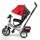Велосипед дитячий Триколісний Best Trike 6588 з фарою, Червоний - зображення 2