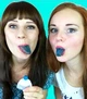 Жувальна гумка рідка Lutti Tubble Gum Color зі смаком малини фарбуюча рот - зображення 2
