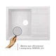 Кухонна мийка Lidz 650x500/200 WHI-01 (LIDZWHI01650500200) - изображение 3