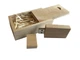 Флешка SUNROZ Wooden USB Flash Drive деревяный флеш накопитель в коробке 32 Gb USB 3.0 Светлое дерево (SUN0821) - изображение 1