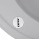 Врізне кухонне миття з каменю Раковина для кухні ZERIX ZS-510R-01 White + Сифон Граніт Біла (ZX4531) - зображення 2