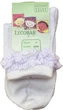 Носки детские ажурные для девочки LECOBAR белые для новорожденных (RETE 1759/1) - изображение 1