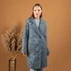 Женская демисезонная куртка большого размера UF-fashion 549 - ПК 54 голубой - изображение 2