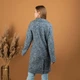 Женская демисезонная куртка большого размера UF-fashion 549 - ПК 54 голубой - изображение 4