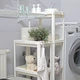 Этажерка узкая 4-х ярусная яруса MBM HOME FH-22/4 WHITE пластиковая Белая (FH-22/4 WHITE) - изображение 3