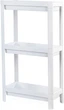 Этажерка 3-х ярусная MBM HOME FH-22/3 WHITE пластиковая Белая (FH-22/3 WHITE) - изображение 1