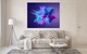Картина на полотні Анотація Explosion Of Blue And Purple Dust 110х150 см. - зображення 2