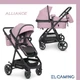 Універсальна коляска-трансформер EL CAMINO ALLIANCE ME 1069 Denim Ash Pink Рожевий (ME 1069 Denim Ash Pink) - зображення 1