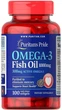 Омега-3 риб'ячий жир Omega-3 Fish Oil Puritan's Pride 1000 мг 300 мг активного 250 капсул (PP233) - зображення 2