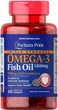 Омега-3 рыбий жир Omega-3 Fish Oil Puritan's Pride 1360 мг 950 мг активного 60 капсул (PP240) - изображение 1