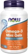 Риб'ячий жир Omega-3 Mini Gels Now Foods 500 мг 180 капсул (NF517) - изображение 1