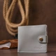 Кошелек кожаный Shvigel leather-16451 Серый - изображение 6