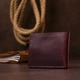 Портмоне кожаное Shvigel leather-16457 Бордовый - изображение 7